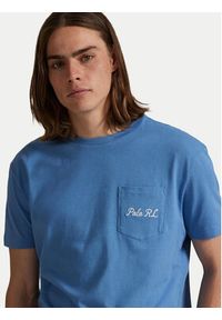 Polo Ralph Lauren T-Shirt 710P00084001 Niebieski Custom Slim Fit. Typ kołnierza: polo. Kolor: niebieski. Materiał: bawełna #6