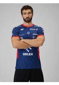 4f - 4F Koszulka meczowa replika wyjazdowa z sezonu 2025/26 męska 4F x ZAKSA Kędzierzyn-Koźle - granatowa XL. Kolor: niebieski. Materiał: dzianina, materiał. Długość: długie. Wzór: nadruk. Styl: sportowy #1