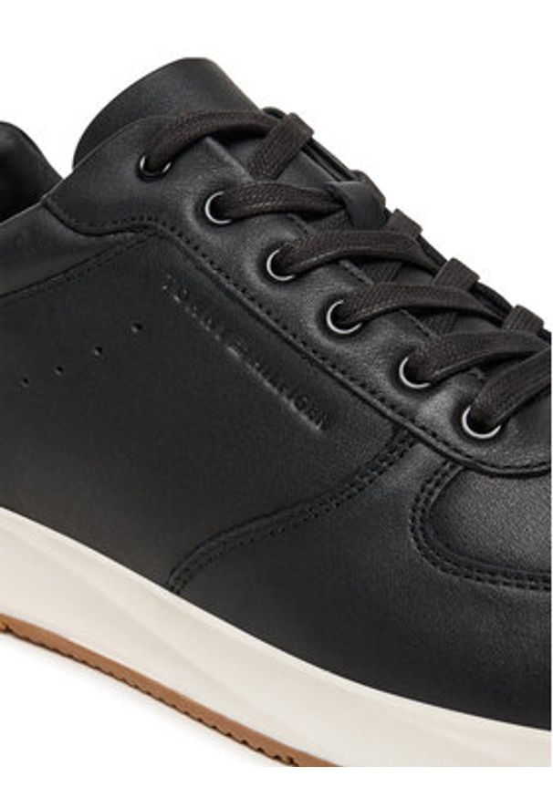 TOMMY HILFIGER - Tommy Hilfiger Sneakersy Premium Leather Hybrid FM0FM05700 Czarny. Kolor: czarny. Materiał: skóra