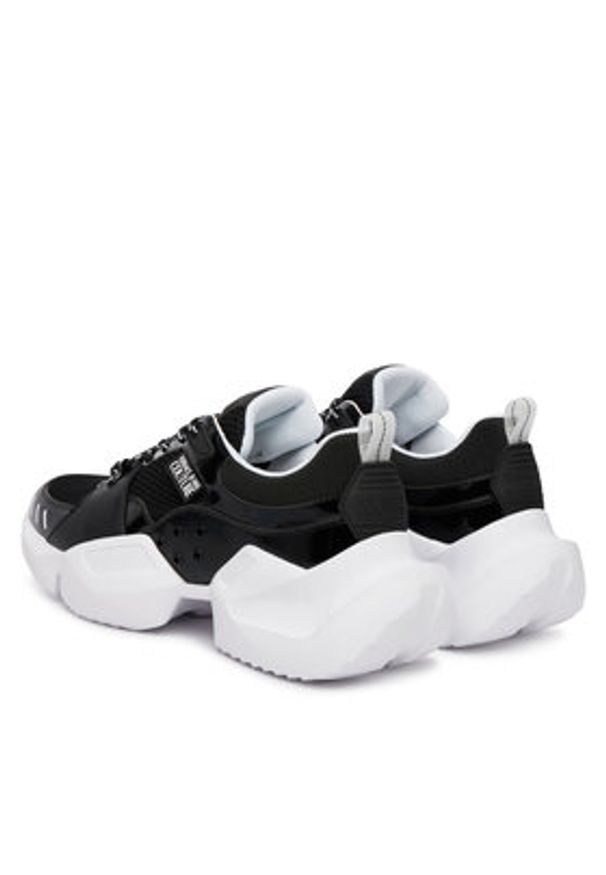 Versace Jeans Couture Sneakersy 80YA3SU4 ZSD89 Czarny. Kolor: czarny. Materiał: mesh