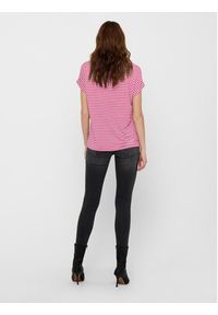 only - ONLY T-Shirt Moster 15206243 Różowy Regular Fit. Kolor: różowy. Materiał: wiskoza #4
