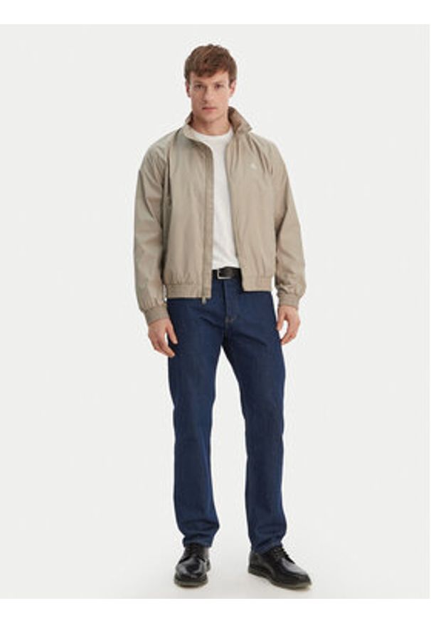 Calvin Klein Jeans Kurtka przejściowa Harrington LV04RF520G Brązowy Regular Fit. Kolor: brązowy. Materiał: syntetyk