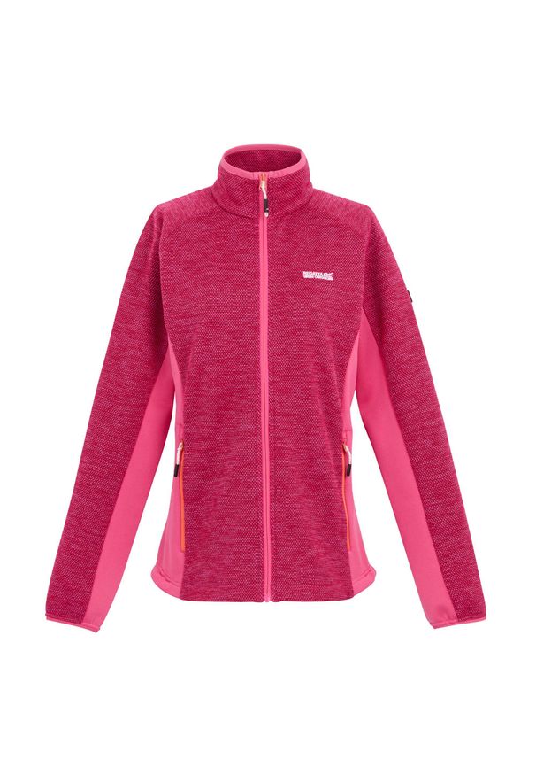 Regatta - Damska Bluza Polarowa Highton IV Z Pełnym Zamkiem Błyskawicznym. Kolor: różowy. Materiał: polar. Sezon: zima. Styl: sportowy. Sport: turystyka piesza
