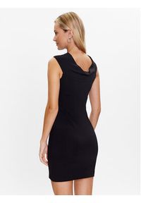Sisley Sukienka codzienna 4V3CLV03X Czarny Regular Fit. Okazja: na co dzień. Kolor: czarny. Materiał: syntetyk. Typ sukienki: proste. Styl: casual #5