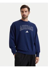 Adidas - adidas Bluza Seasonal Essentials Collegiate French Terry Crew Sweatshirt KG0514 Niebieski Regular Fit. Kolor: niebieski. Materiał: syntetyk #1