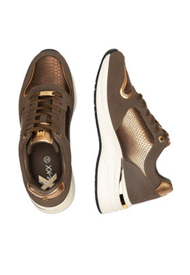 MEXX Sneakersy MI001009043W-01 Brązowy. Kolor: brązowy. Materiał: skóra, zamsz