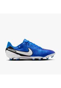 Buty piłkarskie Nike Tiempo Legend 10 Academy, Dla obu płci. Kolor: niebieski. Materiał: skóra ekologiczna, materiał. Sport: piłka nożna