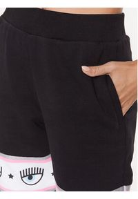 Chiara Ferragni Spodnie dresowe 74CBAF01 Czarny Regular Fit. Kolor: czarny. Materiał: bawełna, dresówka #4