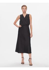 DKNY Sukienka koktajlowa P3JBNV06 Czarny Regular Fit. Kolor: czarny. Materiał: syntetyk. Styl: wizytowy
