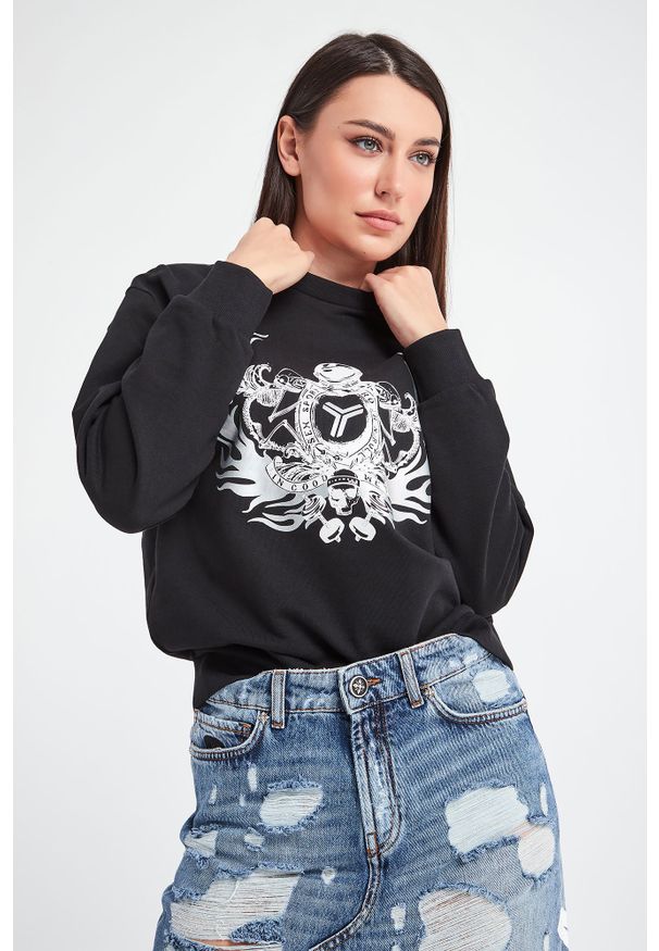 Bluza John Richmond Sport bez kaptura, z nadrukiem