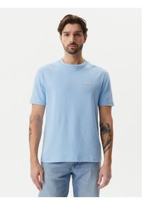 Calvin Klein Jeans T-Shirt J30J327234 Błękitny Regular Fit. Kolor: niebieski. Materiał: bawełna