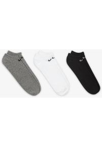 SKARPETY Nike Everyday Lightweight No-Show 3pack, Dla obu płci. Kolor: biały, wielokolorowy, szary. Materiał: bawełna, materiał