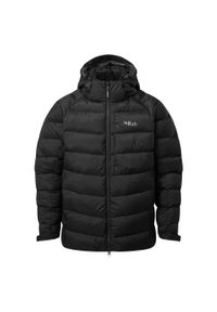 Kurtka puchowa męska Rab Axion Pro Jacket z kapturem. Typ kołnierza: kaptur. Kolor: czarny. Materiał: puch