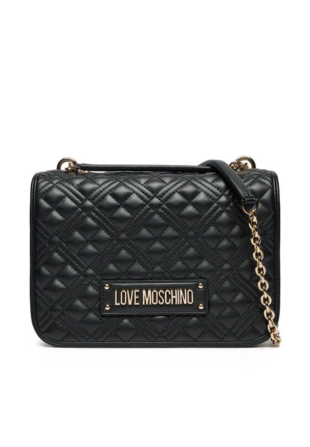 Love Moschino - LOVE MOSCHINO Torebka JC4000PP1MLA0000 Czarny. Kolor: czarny. Materiał: skórzane