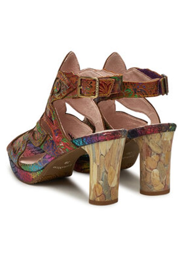 Laura Vita Sandały Hicao 19 Kolorowy. Materiał: skóra. Wzór: kolorowy
