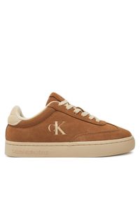 Sneakersy Calvin Klein Jeans. Kolor: brązowy