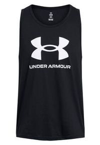 Under Armour - Koszulka męska tank top UNDER ARMOUR 1382883 bez rękawów. Kolor: czarny. Długość rękawa: bez rękawów
