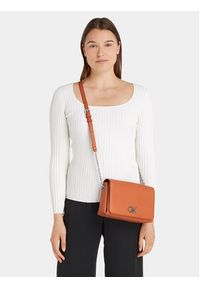 Calvin Klein Torebka Re-Lock Shoulder Bag Md K60K611057 Brązowy. Kolor: brązowy #6