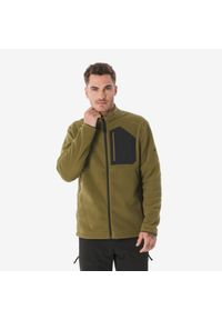 quechua - Polar turystyczny męski Quechua MH500 zamek. Materiał: poliester, elastan, poliamid, materiał. Sport: turystyka piesza