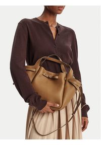 Tory Burch Torebka Romy Satchel 164866 Brązowy. Kolor: brązowy. Materiał: skórzane