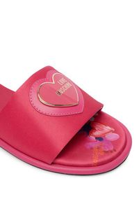 Love Moschino - LOVE MOSCHINO Klapki JA28232G0OJO0604 Różowy. Kolor: różowy. Materiał: materiał #3