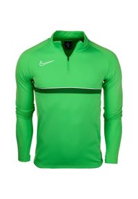 Bluza sportowa dla dzieci Nike Dri-FIT Academy 21 Drill Top. Kolor: zielony. Technologia: Dri-Fit (Nike)