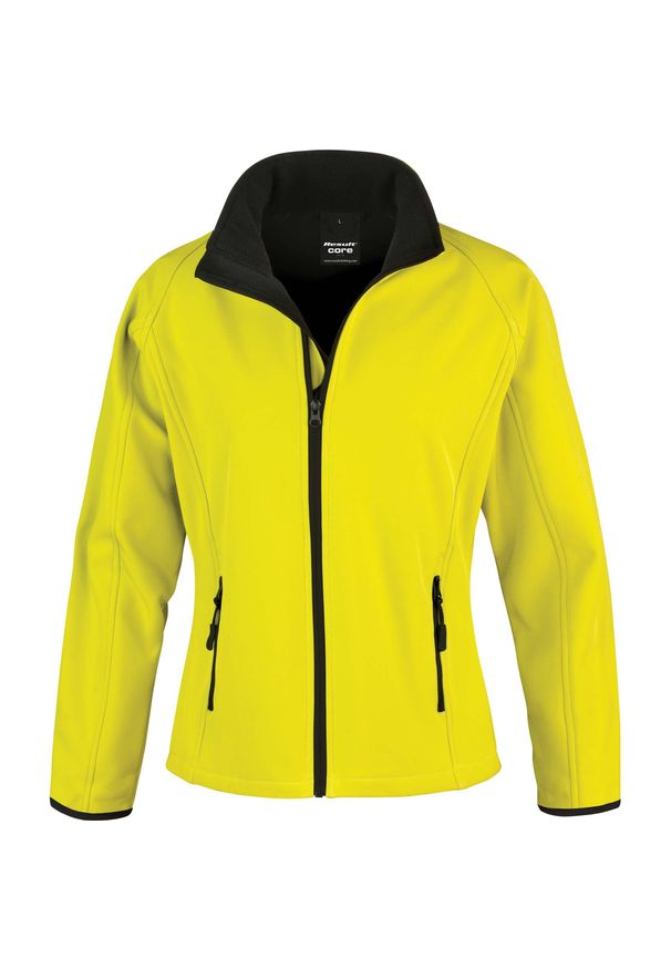 RESULT - Kurtka Result Softshell Femme Printable. Kolor: wielokolorowy, żółty, czarny. Materiał: softshell