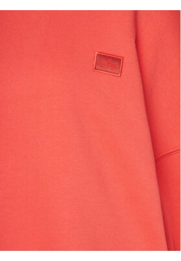 Alpha Industries Bluza Essentials 146030 Czerwony Relaxed Fit. Kolor: czerwony. Materiał: syntetyk, bawełna