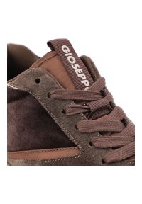 Hot Potatoes by Gioseppo - Brązowe Sneakersy Gioseppo Eleganckie Obuwie Damskie Na Koturnie. Okazja: na spacer, na co dzień. Zapięcie: sznurówki. Kolor: brązowy. Materiał: tkanina, materiał, zamsz. Obcas: na koturnie. Styl: elegancki #7