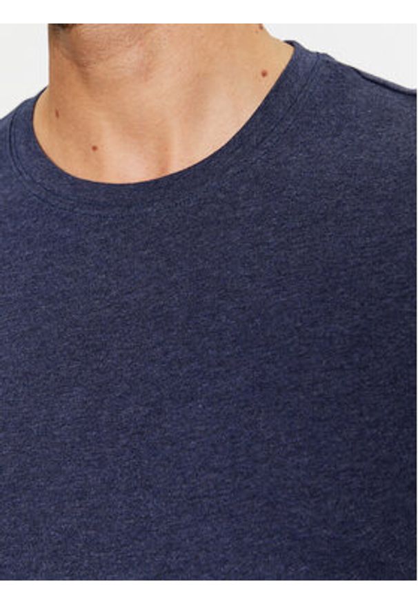 Lee T-Shirt 112341705 Granatowy Slim Fit. Kolor: niebieski. Materiał: bawełna