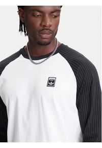 Adidas - adidas Longsleeve Wabash Baseball JW0164 Biały Loose Fit. Kolor: biały. Materiał: bawełna. Długość rękawa: długi rękaw #3