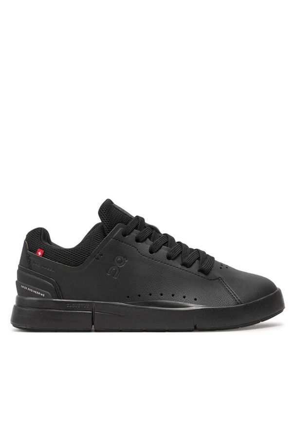 On Buty do biegania The Roger Advantage 3WD10650485 Czarny. Kolor: czarny. Materiał: skóra