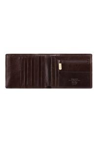 Wittchen - Męski portfel skórzany z rozkładanym panelem. Kolor: brązowy. Materiał: skóra #6