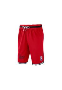 Spodnie koszykarskie męskie Nike Chicago Bulls. Kolor: czerwony. Długość: krótkie. Sport: koszykówka