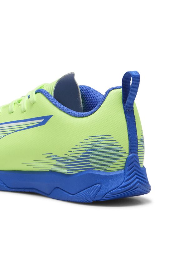 Puma - Buty piłkarskie dziecięce PUMA ULTRA 5 PLAY IT. Kolor: niebieski, wielokolorowy, biały, żółty. Materiał: syntetyk, tkanina, materiał. Sport: piłka nożna