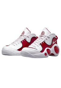 Nike - Męskie Skórzane Buty Air Zoom 95 Flight. Kolor: czerwony, biały, wielokolorowy. Materiał: skóra. Sezon: zima