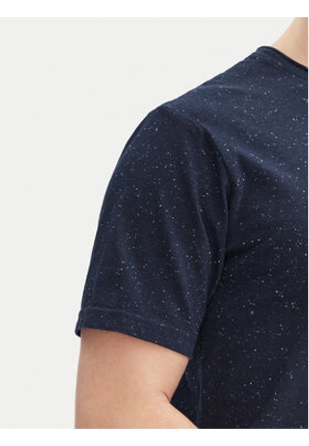 INDICODE T-Shirt Carlsin 41-121 Granatowy Regular Fit. Kolor: niebieski. Materiał: bawełna