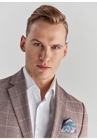 Pako Lorente - PAKO LORENTE – Różowa marynarka garniturowa P22SP-3G-019-W-S. Kolor: różowy. Materiał: wełna #6