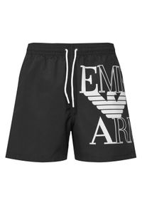 Emporio Armani Szorty kąpielowe EM000583 AF20434 UC001 Czarny Regular Fit. Kolor: czarny. Materiał: syntetyk #1