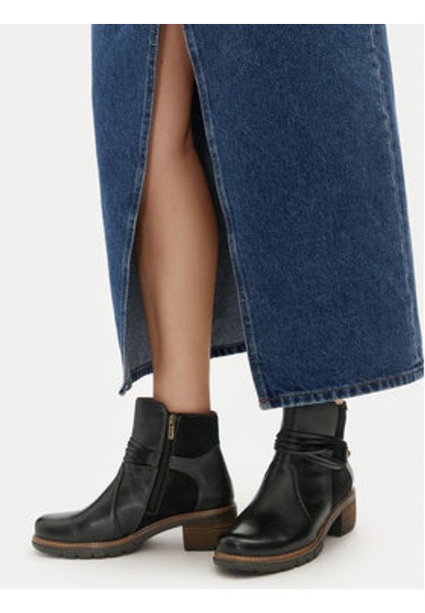 Pikolinos Botki W1T-8906C2 Czarny. Kolor: czarny. Materiał: skóra