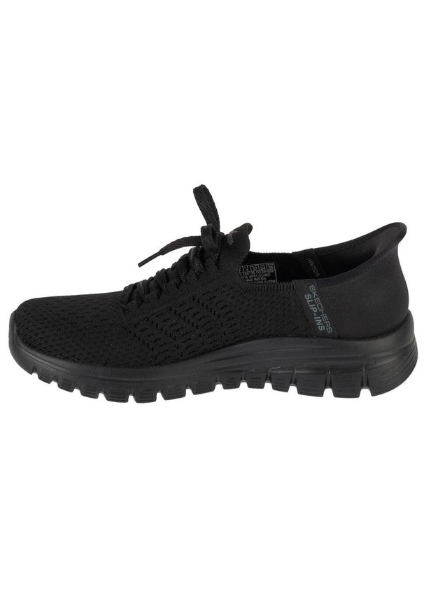 skechers - Buty sportowe Sneakersy damskie, Graceful - First Blush. Kolor: czarny. Sport: turystyka piesza