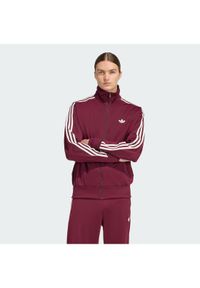 Adidas - adidas Bluza Firebird KE1646 Bordowy Loose Fit. Kolor: czerwony. Materiał: syntetyk #1