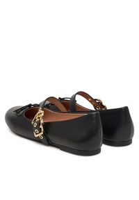 Love Moschino - LOVE MOSCHINO Baleriny JA11091G1PIE0000 Czarny. Kolor: czarny. Materiał: skóra #3