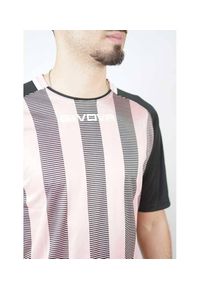 Givova Rugby T-shirt Różowy-Czarny L - Wygodny i Trwały. Kolor: czarny, różowy, wielokolorowy. Materiał: poliester. Sport: piłka nożna, fitness, kolarstwo