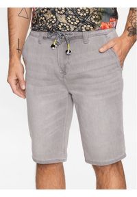 INDICODE Szorty jeansowe Ramon 70-541 Szary Regular Fit. Kolor: szary. Materiał: bawełna, jeans