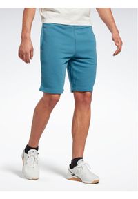 Reebok Szorty sportowe Reebok Identity French Terry Shorts HS4891 Niebieski Regular Fit. Kolor: niebieski. Materiał: bawełna. Styl: sportowy #1