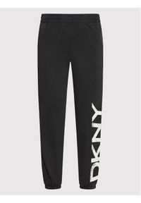 DKNY Sport Spodnie dresowe DPPP2833 Czarny Relaxed Fit. Kolor: czarny. Materiał: syntetyk #1