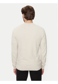 Calvin Klein Sweter K10K113410 Beżowy Slim Fit. Kolor: beżowy. Materiał: bawełna #2