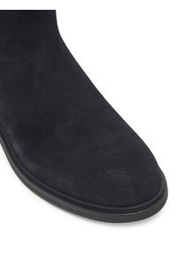 TOMMY HILFIGER - Tommy Hilfiger Sztyblety Flag Boot FW0FW08780 Granatowy. Kolor: niebieski. Materiał: skóra, zamsz #4