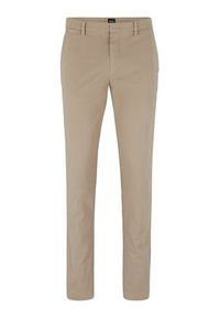 BOSS - Boss Chinosy Kaito1 50487966 Beżowy Slim Fit. Kolor: beżowy. Materiał: bawełna